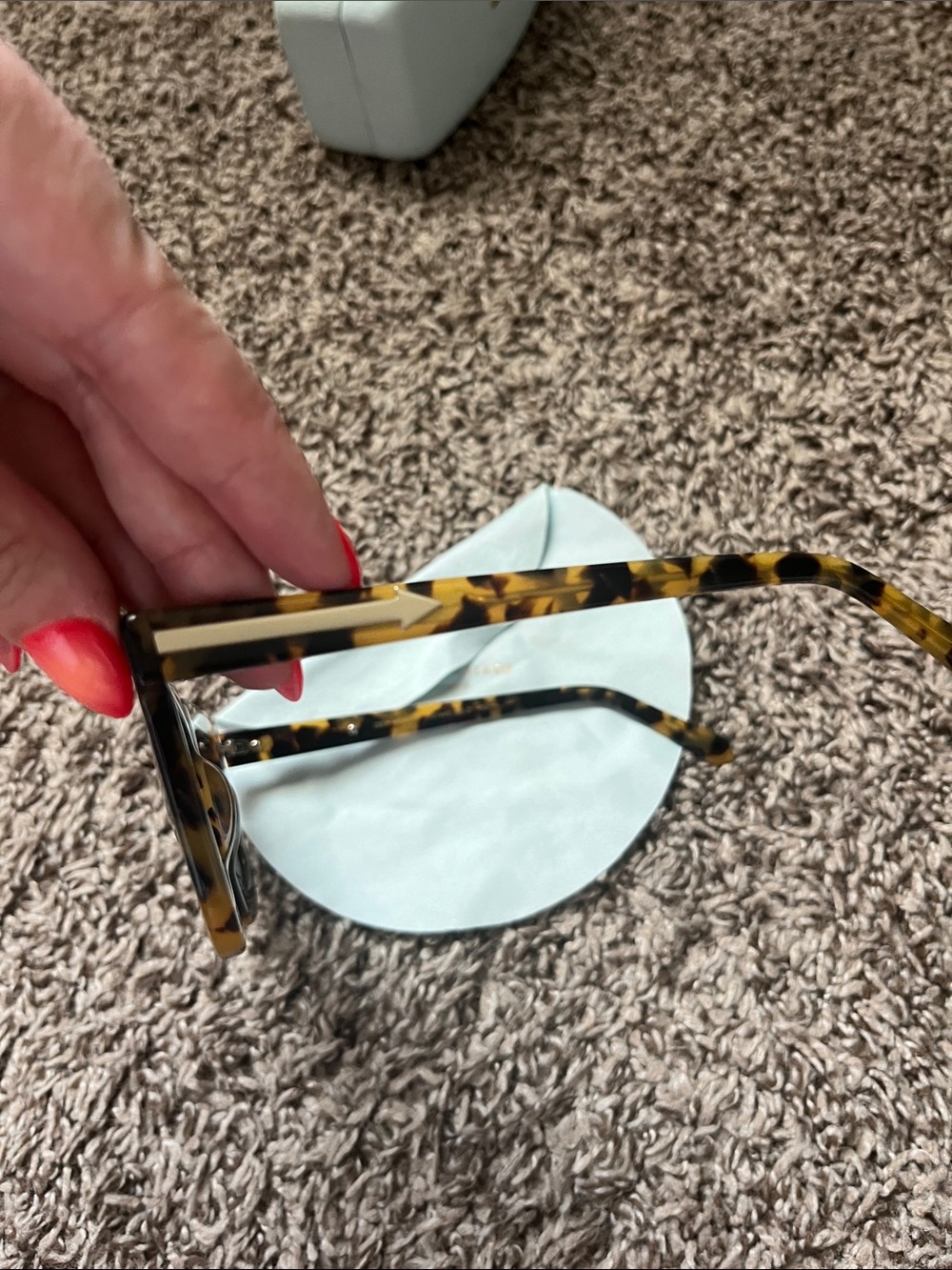 Karen Walker Tortoiseshell Sunglasses with Gray Lenses - Picture 7 of 9